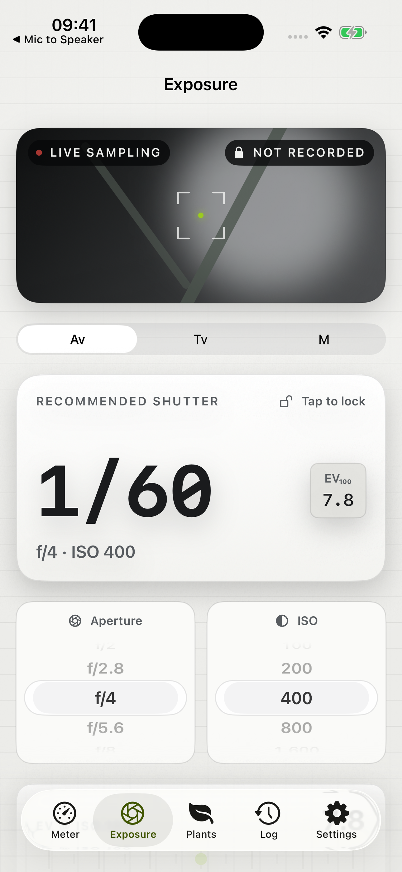 Lux Light Meter exposure calculator